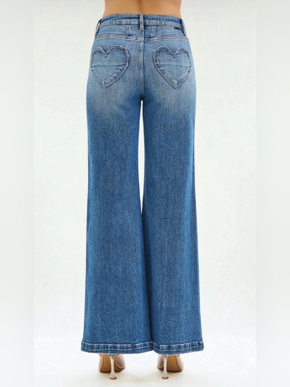 NWT Risen Heart Pocket Wide Leg Jeans - Picture 3 of 7